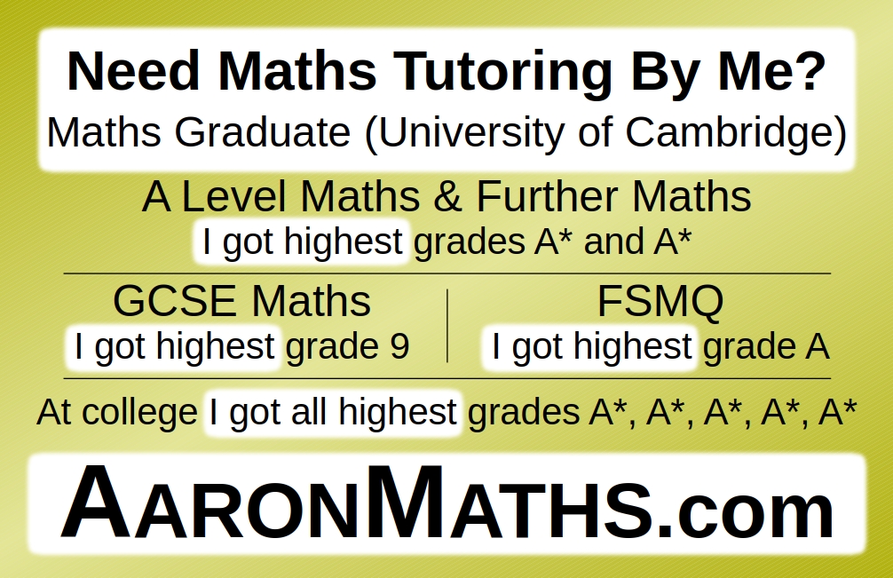 AaronMaths Business Card Image